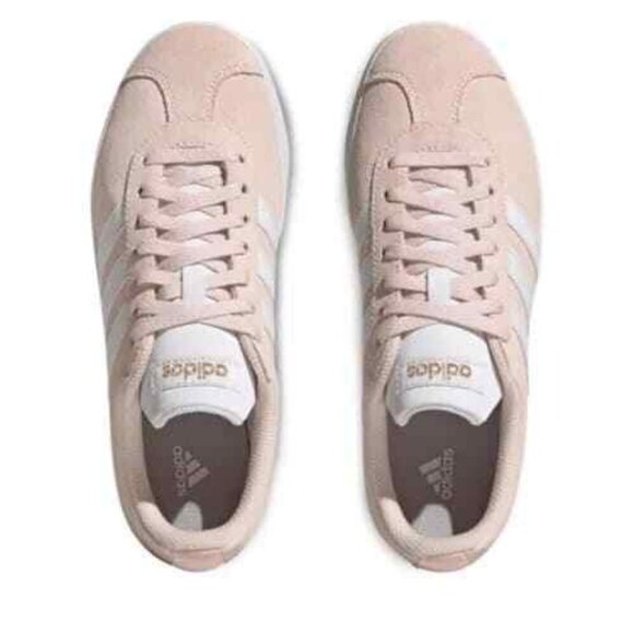 Adidas VL Court 2.0 Low Womens Tennis Shoes Pink White Gold H06114 NEW Size 7 - Picture 3 of 6